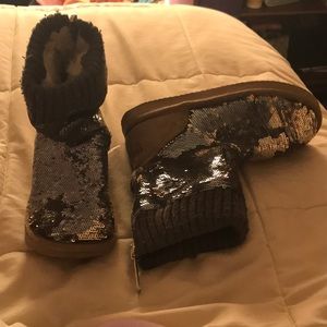 Victoria’s Secret Pink Double Sequins Boots